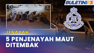 JENAYAH  Polis Tembak Mati 5 Penyamun Di Putra Heights [upl. by Chesnut102]