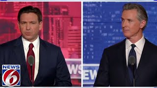 Florida Gov Ron DeSantis debates California Gov Gavin Newsom [upl. by Atiuqahs]