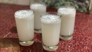 Elaneer Juice  Ramadan special  ഇളനീർ ജ്യൂസ് Coconut juice  Tender Coconut Drink [upl. by Bobette]