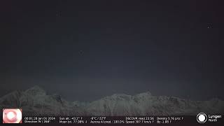 New Years Eve fireworks at Lyngen North  Aurora Live Camera [upl. by Amalbergas]