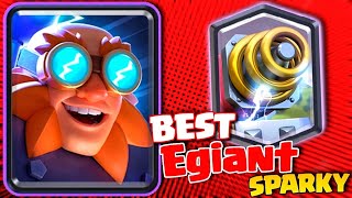 Powerful 1 Best Electro Giant Sparky Deck Egiant Sparky Ladder Deck Best Clash Royale Deck 2024 [upl. by Ralyat]