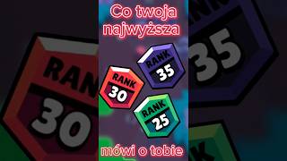 🔥Co twoja najwyższa ranga mówi o tobie w Brawl Stars🔥 brawlstars bs brawlstarspolska 30range [upl. by Ahseen]