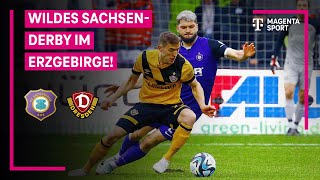 FC Erzgebirge Aue  SG Dynamo Dresden Highlights mit LiveKommentar  3 Liga  MAGENTA SPORT [upl. by Athelstan559]