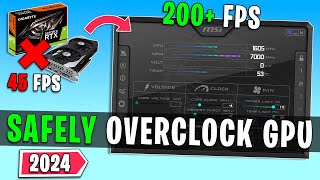 How to SAFELY Overclock Any GPU in 2024  Easy Guide [upl. by Horatia]