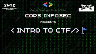 Introduction to CTF IITBHUCyberSec  GDSC  COPS [upl. by Amyaj361]