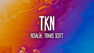 ROSALÍA Travis Scott  TKN LyricsLetra [upl. by Gonagle]