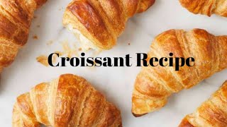 Croissant recipe Eggless croissant recipeHomemade Croissant recipe [upl. by Pryce]