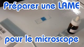 Préparer une lame pour le microscope [upl. by Chavey781]