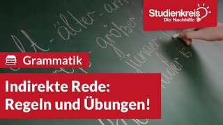 Indirekte Rede Regeln und Übungen  Englisch verstehen mit dem Studienkreis [upl. by Derward]