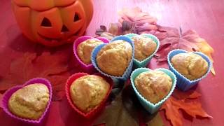 Einfache Kürbismuffins  Kürbis Rezept  Halloween Rezept [upl. by Lewes]