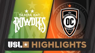 7132024  Tampa Bay Rowdies vs Orange County SC  Game Highlights [upl. by Keele]