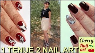 1 tenue 2 nail art n°4 [upl. by Ehpotsirhc]