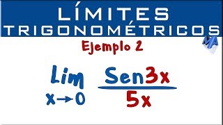 Límites Trigonométricos  Ejemplo 2 [upl. by Jerad135]