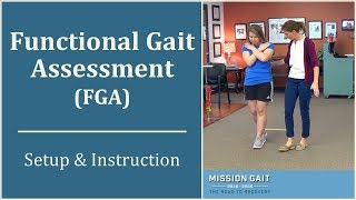 Functional Gait Assessment  Setup and Instruction [upl. by Bucella]