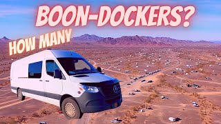 How Many BoonDockers In Quartzsite 2021 [upl. by Ayekahs731]