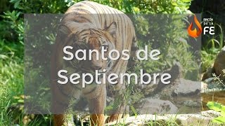 Santoral de Septiembre – Calendario santoral católico [upl. by Eatnoled]