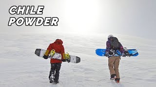 Our First Taste of Chile Powder Snowboarding [upl. by Ehudd150]