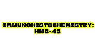 IMMUNOHISTOCHEMISTRY HMB45 [upl. by Rahab]