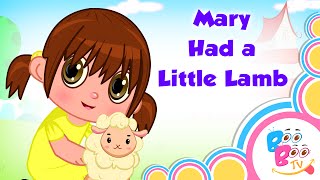 Mary Had A Little Lamb With Lyrics  English Kids Nursery Rhyme  Video Song For Children [upl. by Otipaga]