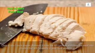 How to make baby food meat puree [upl. by Georgeta]