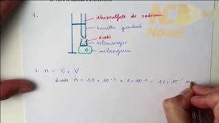 EXERCICE DE CHIMIE  TITRAGE ÉQUIVALENCE  1ère [upl. by Atinej]