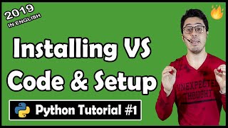 Installing VS Code Python amp writing hello world Python code  Python Tutorial 1 [upl. by Siuqramed756]