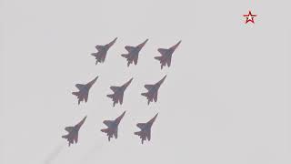 Performance of the full formation of the Swifts aerobatic team [upl. by Friedrich]