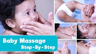 How To Massage A Baby  Step By Step Techniques  Benefits [upl. by Waite]