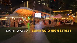 BGC AT NIGHT  WALKING TOUR AT BONIFACIO HIGH STREET  OCTOBER 2023 [upl. by Eniretac]