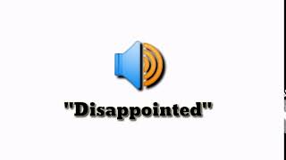 Disappointed Sound Effect [upl. by Wira]