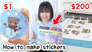 How I Make STICKERS and WASHI TAPES with cricut joy xtra [upl. by Victory865]