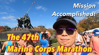 Race My First Marine Corps Marathon October 30 2022 RunwiththeMarines [upl. by Drugi]