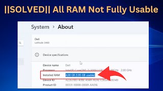 ✅2024 Fix All RAM Not Fully Usable in Windows 11  10  8  7  How To Use Full Installed RAM [upl. by Ellenig]