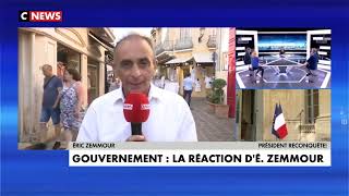 Eric Zemmour tacle le nouveau gouvernement de Macron [upl. by Zile313]