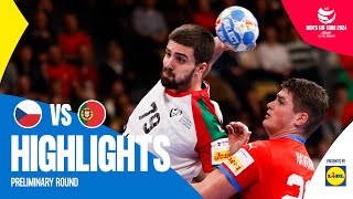 Portugal grabs second win  Czechia vs Portugal  Highlights  Mens EHF EURO 2024 [upl. by Bartley887]