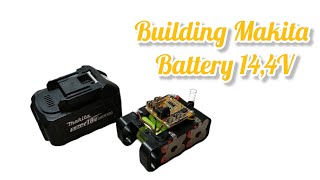 DIY makita 144V battery pack using adapter chager [upl. by Smaoht35]