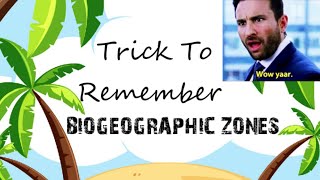 WoW Trick  To Remember Biogeographic Zones Of India [upl. by Ferna]