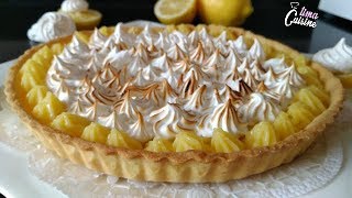 tarte au citron meringué طورطة الليمون أو الحامض بالمورانغ بطعم هائل يا سلام لعشاق الليمون [upl. by Marchak184]