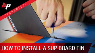 How to correctly install a standup paddle board fin [upl. by Noryv]