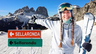 Sellaronda in Dolomiti Superski Die schönste Skirunde der Alpen [upl. by Lorilyn]