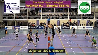 20240120 VoCASA  Simplex SSS big points Eredivisie Heren Volleybal [upl. by Brenza]