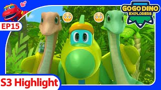 Sleepy Struthiomimus【GOGODINO Dinosaur Adventure】E15  Dinosaur for Kids  Cartoon  Toys Robot S3 [upl. by Gnehc987]