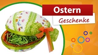 ✂ Ostern Geschenke ✂ Tolles Osterei aus Styropor basteln  trendmarkt24 [upl. by Hagi67]