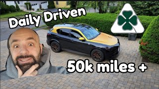 BEST DAILY EVER Real World Review and Service Costs Alfa Romeo Stelvio Quadrifoglio [upl. by Fawna]