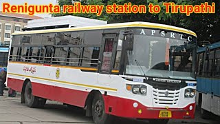 Renigunta railway station to Tirupathisaptagiri bus journeyRenigunta to Tirumala [upl. by Paymar]