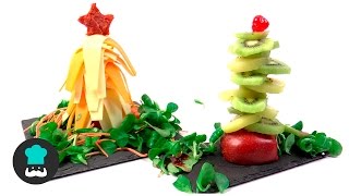 Recetas fáciles y rápidas  Árboles de Navidad comestibles [upl. by Ahsitan]