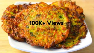 Quick and Crispy Healthy Zucchini Fritters [upl. by Nannahs]