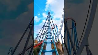 Crazy Backwards pov on roller coaster Shambhala  rollercoaster pov themepark lol fun shorts [upl. by Alicec]