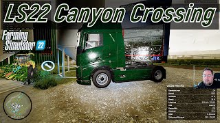 LS 22 PVCanyon Crossing  400 kurz LKW reparieren dann gehts zum acker [upl. by Llirpa]