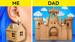 UNIQUE CARDBOARD CRAFTS FOR GENIUS PARENTS  Must Try Parenting Hacks amp Crafts by 123 GO [upl. by Feola]